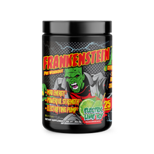 Load image into Gallery viewer, FRANKENSTEIN PRE WORKOUT ELECTRIC LIME ICY 25 SERV
